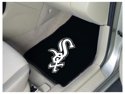 Chicago White Sox MLB Baseball Logo Car Floor Mats - Carpet - 2 Piece Set - Logo Floor Mats &amp; Car Mats