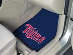 Minnesota Twins MLB Baseball Logo Car Floor Mats - Carpet - 2 Piece Set FM-6393