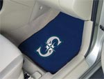 Seattle Mariners MLB Baseball Logo Car Floor Mats - Carpet - 2 Piece Set FM-6416