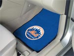 New York Mets MLB Baseball Logo Car Floor Mats - Carpet - 2 Piece Set FM-6444