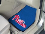Philadelphia Phillies MLB Baseball Logo Car Floor Mats - Carpet - 2 Piece Set FM-6452