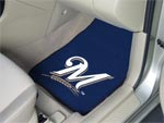 Milwaukee Brewers MLB Baseball Logo Car Floor Mats - Carpet - 2 Piece Set FM-6489