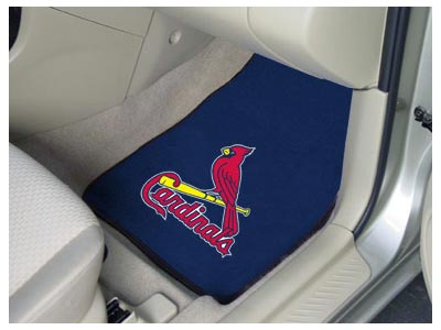 St. Louis Cardinals MLB Baseball Logo Car Floor Mats - Carpet - 2 Piece Set - Logo Floor Mats &amp; Car Mats