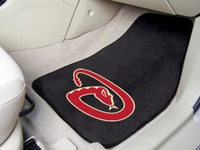 Arizona Diamondbacks MLB Baseball Logo Car Floor Mats - Carpet - 2 Piece Set - Logo Floor Mats &amp; Car Mats