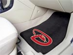 Arizona Diamondbacks MLB Baseball Logo Car Floor Mats - Carpet - 2 Piece Set FM-6511