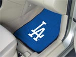 LA Dodgers MLB Baseball Logo Car Floor Mats - Carpet - 2 Piece Set FM-6526