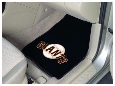 San Francisco Giants MLB Baseball Logo Car Floor Mats - Carpet - 2 Piece Set - Logo Floor Mats &amp; Car Mats