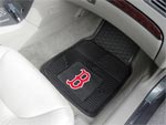 Boston Red Sox MLB Baseball Logo Car Floor Mats - Heavy-Duty Vinyl - 2 Piece Set FM-8760