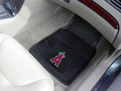 Los Angeles Angels MLB Baseball Logo Car Floor Mats - Heavy-Duty Vinyl - 2 Piece Set - Logo Floor Mats &amp; Car Mats