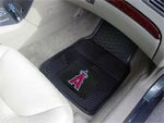Los Angeles Angels MLB Baseball Logo Car Floor Mats - Heavy-Duty Vinyl - 2 Piece Set
