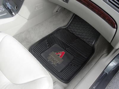 Arizona Diamondbacks MLB Baseball Logo Car Floor Mats - Heavy-Duty Vinyl - 2 Piece Set - Logo Floor Mats &amp; Car Mats