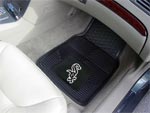 Chicago White Sox MLB Baseball Logo Car Floor Mats - Heavy-Duty Vinyl - 2 Piece Set FM-8833