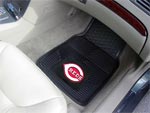 Cincinnati Reds MLB Baseball Logo Car Floor Mats - Heavy-Duty Vinyl - 2 Piece Set FM-8834