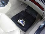 Colorado Rockies MLB Baseball Logo Car Floor Mats - Heavy-Duty Vinyl - 2 Piece Set FM-8836