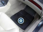 Seattle Mariners MLB Baseball Logo Car Floor Mats - Heavy-Duty Vinyl - 2 Piece Set FM-8849