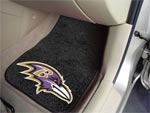 Baltimore Ravens NFL Football Logo Car Floor Mats - Carpet - 2 Piece Set