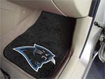 Carolina Panthers NFL Football Logo Car Floor Mats - Carpet - 2 Piece Set