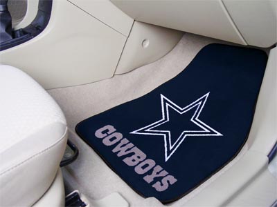 Dallas Cowboys NFL Football Logo Car Floor Mats - Carpet - 2 Piece Set - Logo Floor Mats &amp; Car Mats