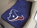 Houston Texans NFL Football Logo Car Floor Mats - Carpet - 2 Piece Set