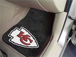 Kansas City Chiefs NFL Football Logo Car Floor Mats - Carpet - 2 Piece Set