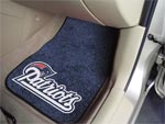 New England Patriots NFL Football Logo Car Floor Mats - Carpet - 2 Piece Set