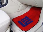 New York Giants NFL Football Logo Car Floor Mats - Carpet - 2 Piece Set