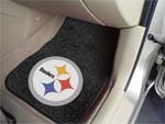 Pittsburgh Steelers NFL Football Logo Car Floor Mats - Carpet - 2 Piece Set