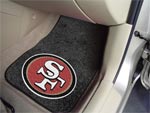 San Francisco 49ers NFL Football Logo Car Floor Mats - Carpet - 2 Piece Set