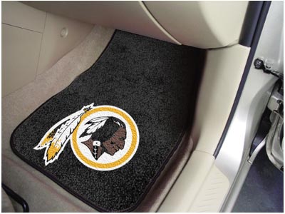 Washington Redskins NFL Football Logo Car Floor Mats - Carpet - 2 Piece Set - Logo Floor Mats &amp; Car Mats