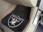 Oakland Raiders NFL Football Logo Car Floor Mats - Carpet - 2 Piece Set