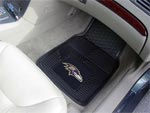 Baltimore Ravens NFL Football Logo Car Floor Mats - Heavy-Duty Vinyl - 2 Piece Set