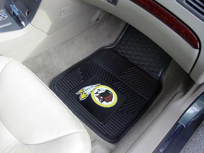 Washington Redskins NFL Football Logo Car Floor Mats - Heavy-Duty Vinyl - 2 Piece Set - Logo Floor Mats &amp; Car Mats