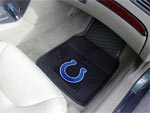 Indianapolis Colts NFL Football Logo Car Floor Mats - Heavy-Duty Vinyl - 2 Piece Set