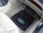 New York Jets NFL Football Logo Car Floor Mats - Heavy-Duty Vinyl - 2 Piece Set