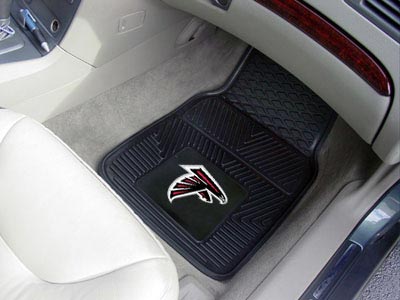 Atlanta Falcons NFL Football Logo Car Floor Mats - Heavy-Duty Vinyl - 2 Piece Set - Logo Floor Mats &amp; Car Mats