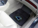 Carolina Panthers NFL Football Logo Car Floor Mats - Heavy-Duty Vinyl - 2 Piece Set