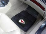 Kansas City Chiefs NFL Football Logo Car Floor Mats - Heavy-Duty Vinyl - 2 Piece Set