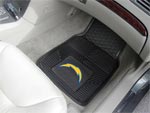 San Diego Chargers NFL Football Logo Car Floor Mats - Heavy-Duty Vinyl - 2 Piece Set