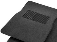 Rubber Queen [7054-1] Carpeted Car Floor Mat - 4-Piece Set - Black