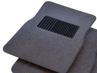 Rubber Queen [7054-4] Carpeted Car Floor Mat - 4-Piece Set - Gray