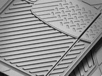 Rubber Queen [7090-4] Rubber Truck Floor Mat - 2-Piece Set - Gray