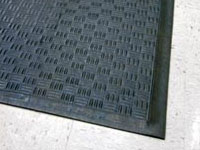 Andersen [370] Cushion Station™ Dry Area Anti-Fatigue Floor Mat - Black - Solid - 7/16" Thickness AM-370