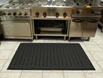 Andersen [413] Cushion Max Wet/Dry Area Anti-Fatigue Floor Mat - Black - With Holes - 5/8" Thickness AM-413