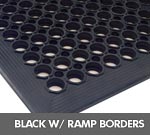 Andersen [301] Comfort Mate™ Wet/Oily Area Anti-Fatigue Floor Mat - Black - Drainable