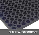 Andersen [303] Comfort Mate™ Wet/Oily Area Anti-Fatigue Floor Mat - Black - Drainable