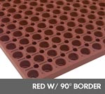 Andersen [304] Comfort Mate™ Wet/Oily Area Anti-Fatigue Floor Mat - Red - Drainable