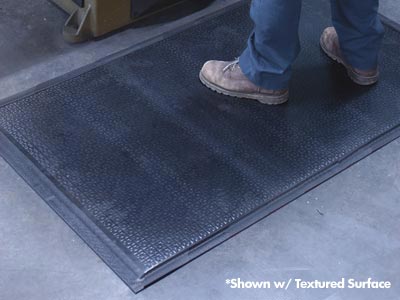 Andersen [490] Happy Feet™ Wet/Oily Area Anti-Fatigue Floor Mat - Grip Surface - Black Border - 1/2" Thickness - Commercial Anti-Fatigue &amp; Cushioned Matting