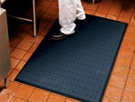 Andersen [496] Complete Comfort Wet/Oily Area Anti-Fatigue Flow-Through Floor Mat - Black - Drainable - 5/8" Thickness
