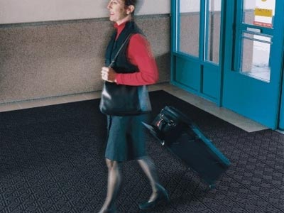 Andersen [220] WaterHog™ Classic Tile Indoor Scraper/Wiper Entrance Floor Mat System - Geometric Pattern - Commercial Entrance Mats &amp; Carpets