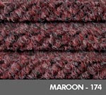 Andersen [2217] WaterHog™ ECO Priemer Tile Indoor Scraper/Wiper Entrance Floor Mat System - Diagonal Pattern - Maroon - 174